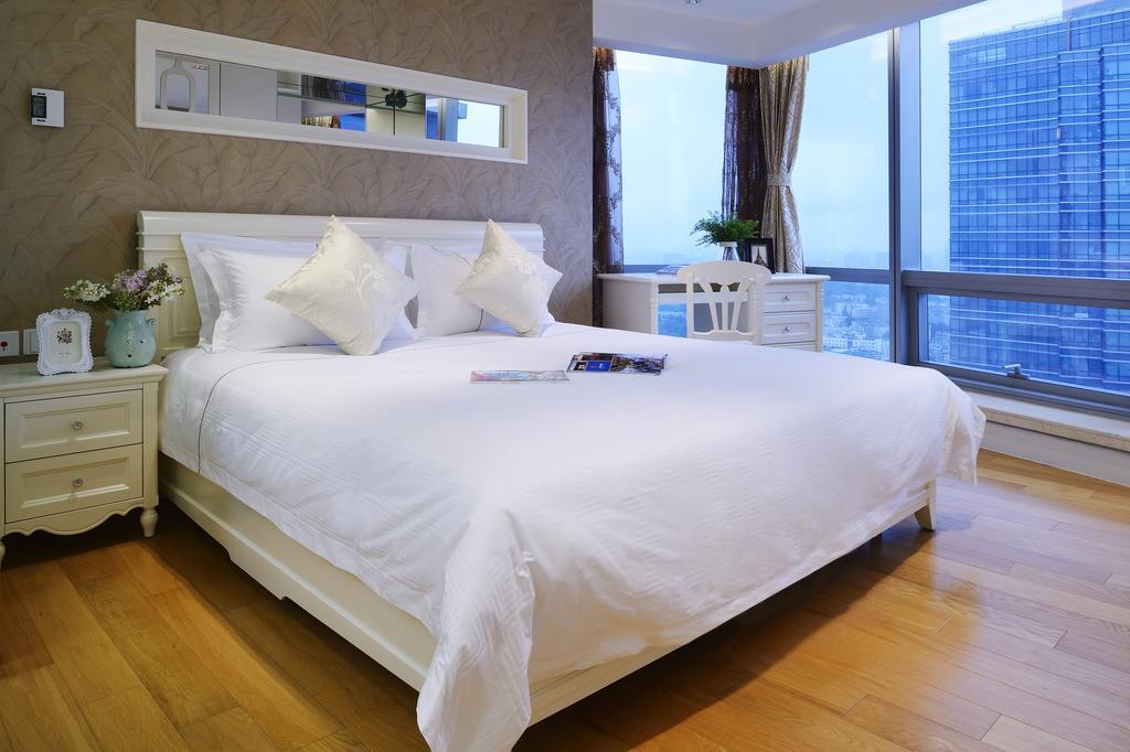 Yousu Hotel & Apartment Nanjing Xuanwu Lake Jinmao Plaza Branch חדר תמונה